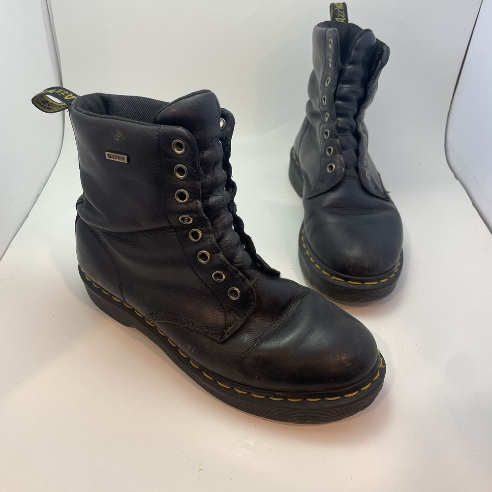 Dr Martens1460 Waterproof Black Leather Boots‎ Aprrox 10.75" Mens 7